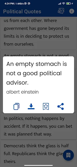 Political Quotes and Sayings Screenshot 1
