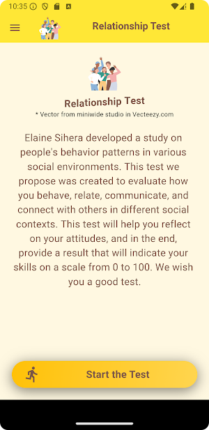 Relationship Test Screenshot 1