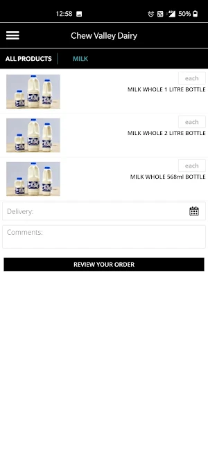 Chew Valley Dairy Screenshot 2