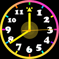 Neon Clock Wallpaper