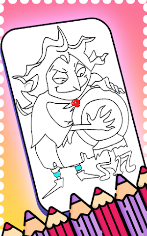 Wednesday Addams coloring book Screenshot 1