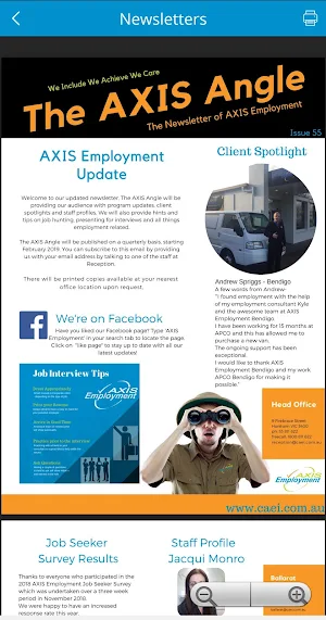 AXIS Employment Screenshot 3