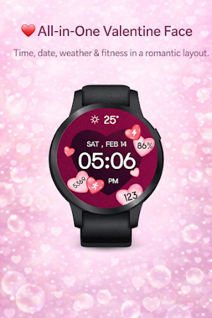 Valentine's Day Wear OS Screenshot 1