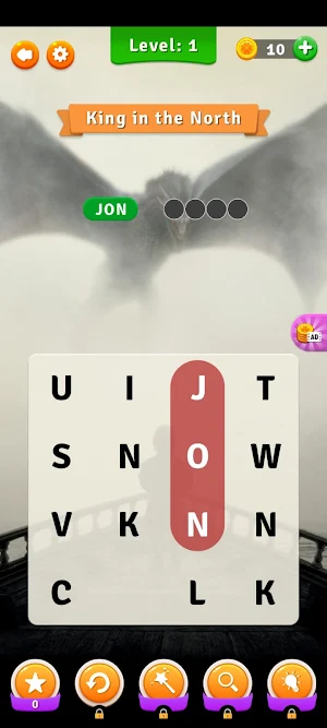 Game of Thrones Word Search Screenshot 1