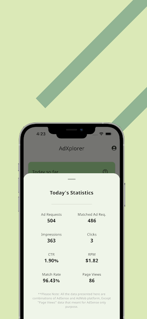 AdXplorer - Earning Report App Screenshot 2