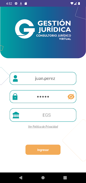 Gestión Jurídica Screenshot 0