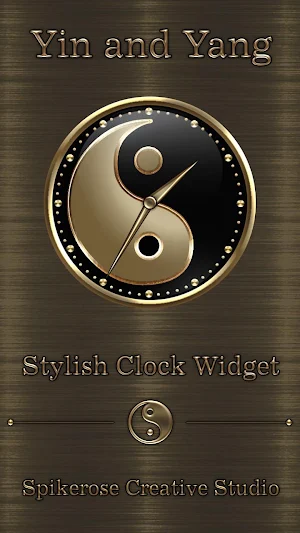 Yin and Yang Clock Widget Screenshot 0