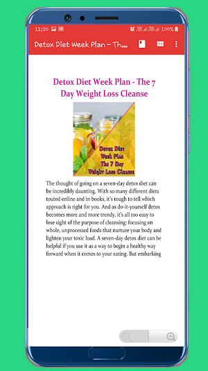 Detox Diet Week Plan Screenshot 1