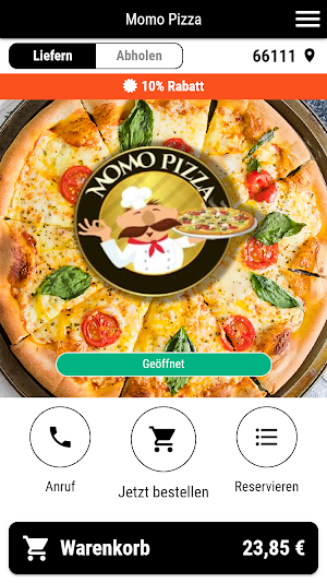 Momo Pizza Screenshot 0