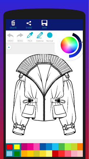 Fashion Designs Coloring Book Screenshot 3