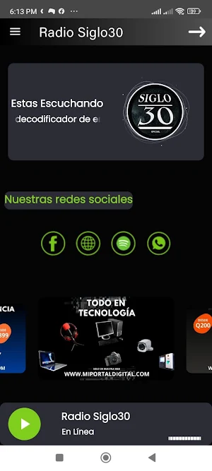 Radio Siglo30 Screenshot 1