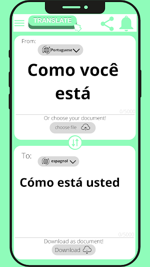 Spanish-Portuguese Translator Screenshot 1