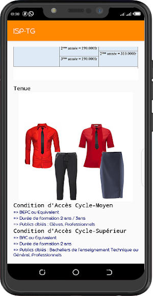 Institut Supérieur Privé de Te Screenshot 3