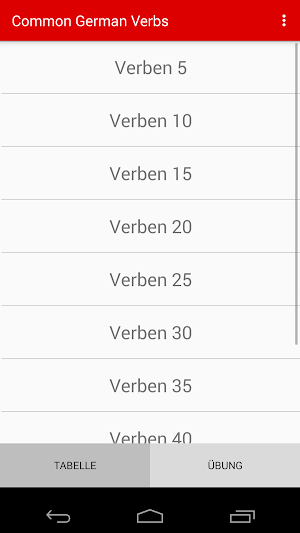 Top 100 German Verbs ( Präteritum / Perfekt ) Screenshot 2