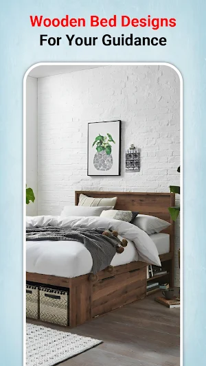 Wooden Bed Design - Bed Ideas Screenshot 3
