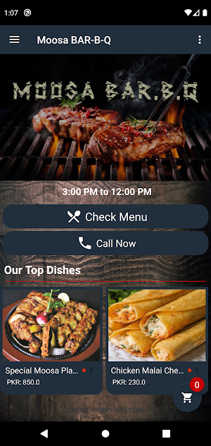 Moosa BAR-B-Q Screenshot 1