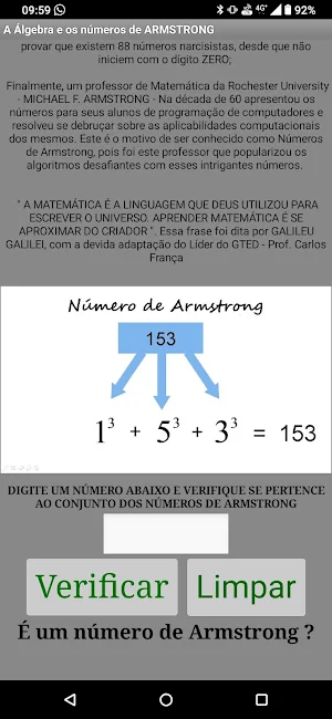 Números de Armstrong Screenshot 2