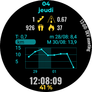 N.o shuffle / WearOS watchface Screenshot 1