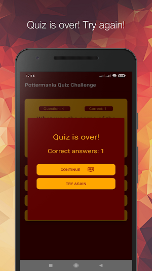 Pottermania Quiz Challenge Screenshot 1