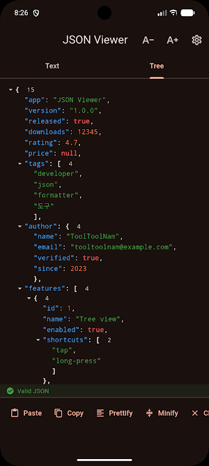 JSON Viewer Screenshot 2