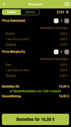 Pizzeria die Beste Screenshot 1