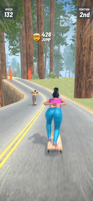 Downhill Skate Race Screenshot 0