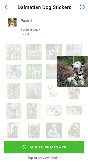 Dalmatian Dog Stickers Screenshot 3