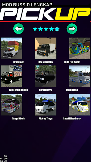 Mod Bussid Pick Up lengkap Screenshot 2
