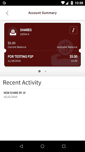 Palace City Federal Credit Union Mobile Banking Screenshot 3