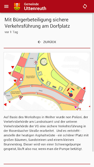 Uttenreuth App Screenshot 1