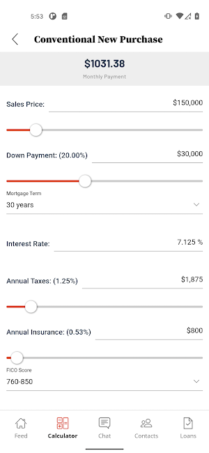 Sports Afield Mortgage Screenshot 2