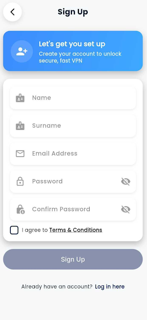 FiberVPN Screenshot 1