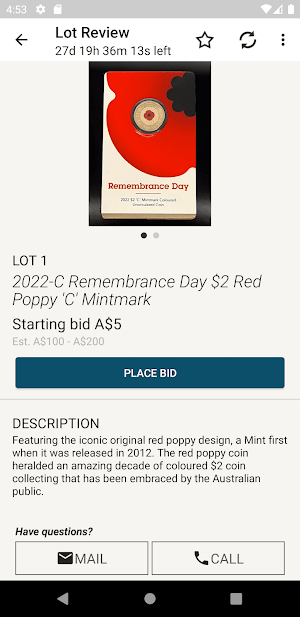 Australian Specialty Auctions Screenshot 2