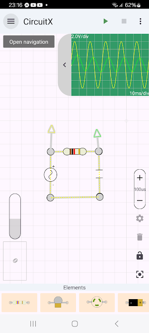 CircuitX: Circuit Simulator Screenshot 1