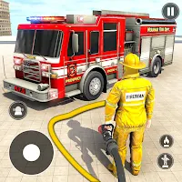Fire Truck Rescue Sim Games