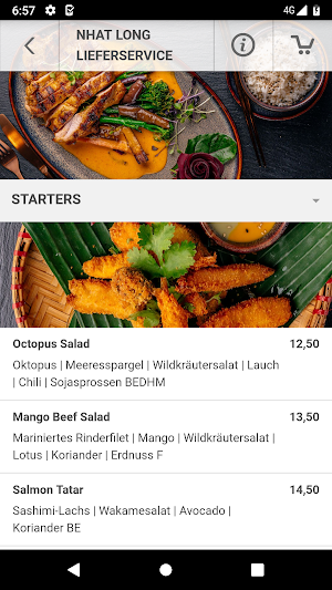 Nhat Long Lieferservice Screenshot 2