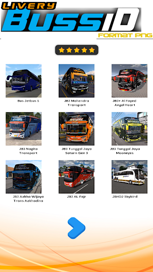 Livery Bussid Format PNG Screenshot 1