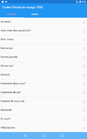 Coréen Phrase de voyage 1000 Screenshot 2
