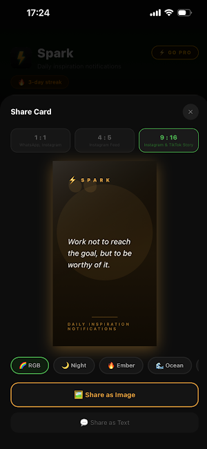 Spark: Daily Motivation Screenshot 2