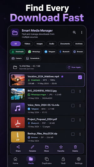 Smart Media Manager: Clean Screenshot 1