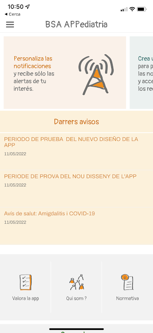 BSA Appediatria Screenshot 2