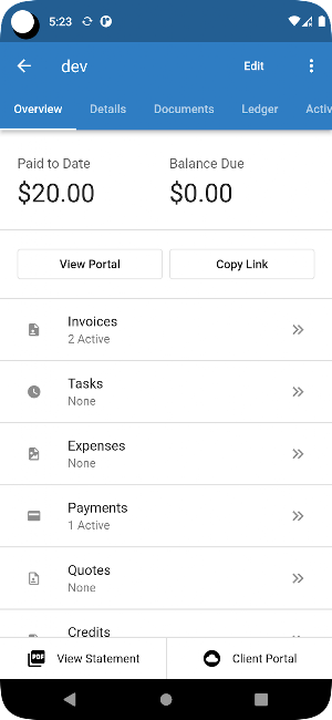 ThatsEnd Invoice Screenshot 2