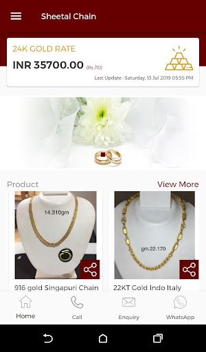 Sheetal Chain - Gold Chain Wholesaler Design App Screenshot 1
