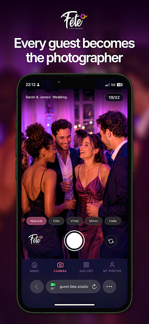 Fête: Event Photos & Live Wall Screenshot 1
