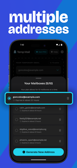 Temp Mail - Temporary Email Screenshot 2