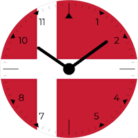 Denmark Analog Watch Face