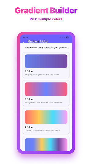 Spectrum Color Gradient Maker Screenshot 1