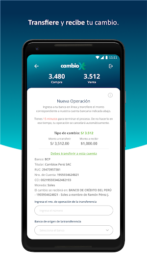 CambioX App Screenshot 3