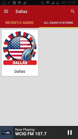 Dallas Radio Stations Screenshot 2