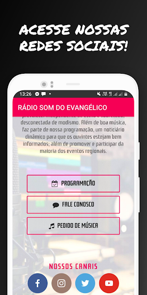 Rádio Som do Evangélico Screenshot 2